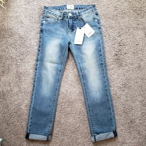 HUDSON KID JEANS NEW SIZE 12 SKINNY ROLL CROP